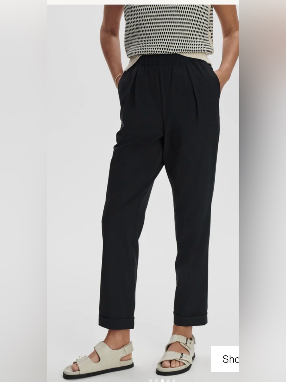 Varley Alana slim tapered cuff pant size extra large black nwt - Picture 2 of 3